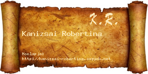 Kanizsai Robertina névjegykártya